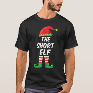 Camiseta A Família de Elfos Baixos com Fantasia de Natal Co