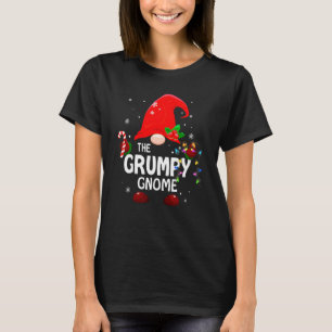 Camiseta A Família de Luzes de Natal do Gnome Mal-Humorado
