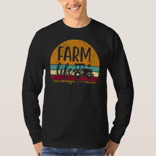 Camiseta A Família de Tratores de Criação de Vida da Fazend