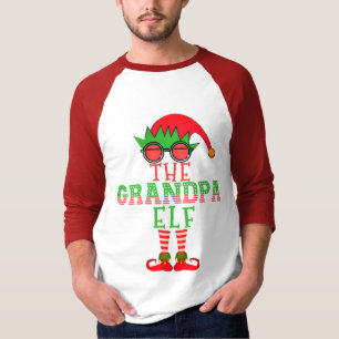 Camiseta A Família do Avô Elfo de Pijama de Natal Combinand