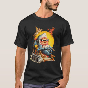 Camiseta a família do mascote de bebê tubarão retrô vintage