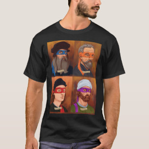 Camiseta A família dos Artistas Ninjas do Renascimento