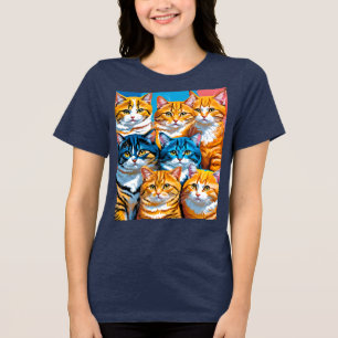Camiseta A família dos gatos