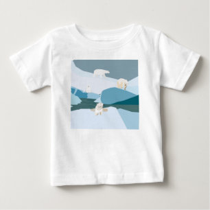 Camiseta A família dos ursos polares