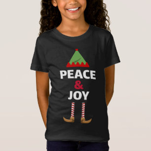 Camiseta A Família Elf Da Equipe De Paz E Joy Corresponde A