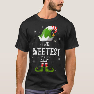 Camiseta A Família Elf Mais Doce Correspondendo Ao Natal