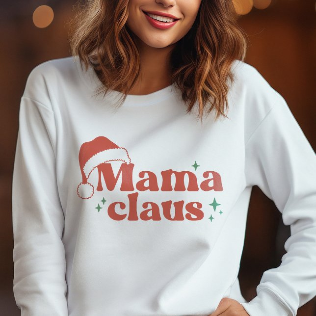 Camiseta A Família Engraçada Mamãe Claus Sweatshirt (Criador carregado)