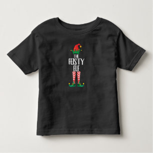 Camiseta A Família Feisty Elf Correspondente Grupo de Natal