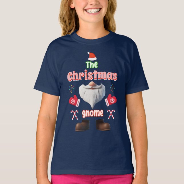 Camiseta A Família Feliz Natal Gnomo (Frente)
