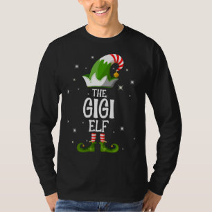 Camiseta A Família Gigi Elf Correspondendo ao Natal