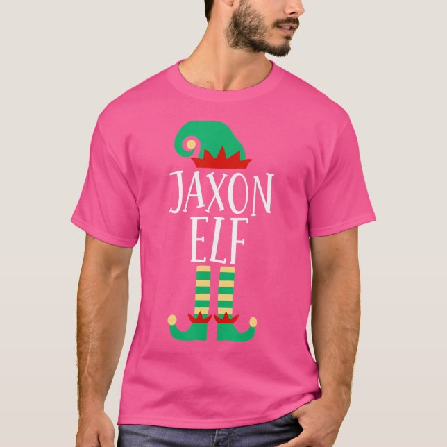 Camiseta A Família Jaxon Elf Correspondendo aos pijamas de  (Frente)