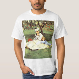 Camiseta A família Monet no seu jardim Edouard Manet