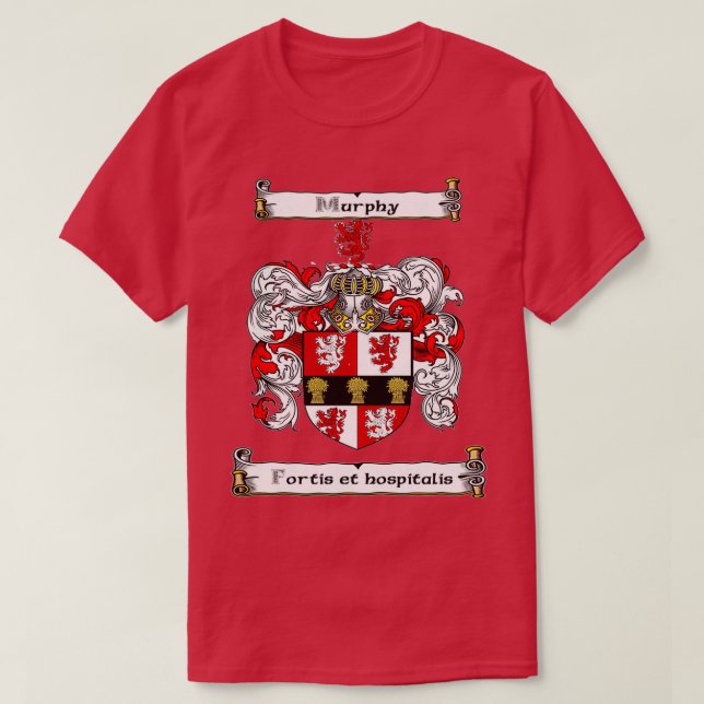 Camiseta A família Murphy Crest e Motto (Frente do Design)