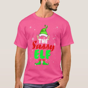 Camiseta A Família Sassy Elf Christmas Elf Matching