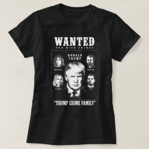 Camiseta A família Trump Crime queria Poster