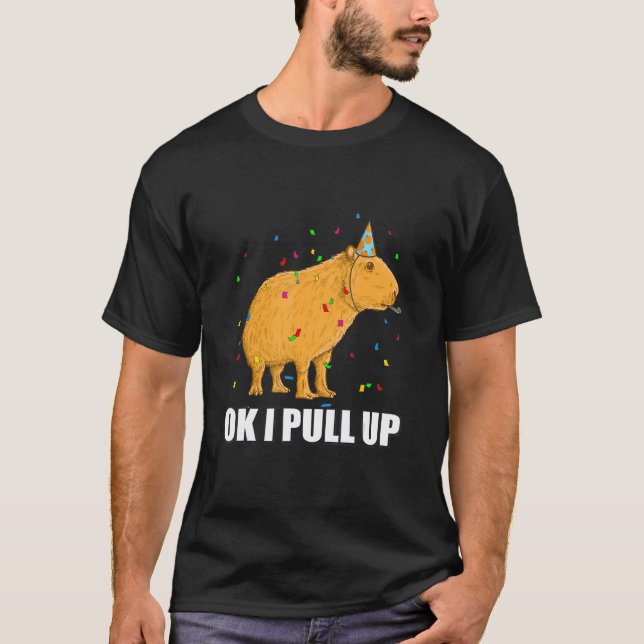 Camiseta A fantasia de aniversário Capybara Está Bem, Eu Le (Frente)