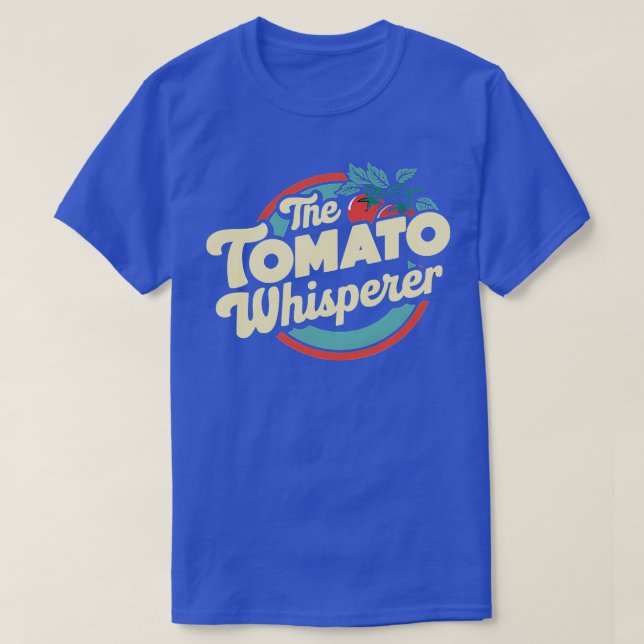 Camiseta A Fazenda De Jardinagem Do Tomate Whisperer (Frente do Design)