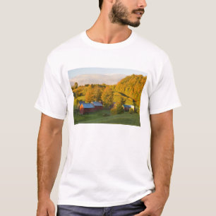 Camiseta A fazenda de Jenne em Woodstock, Vermont. Queda. 2