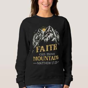 Camiseta A Fé Cristã Pode Mover Montanhas Jesus Cristo Diz