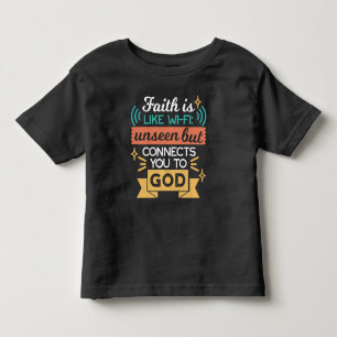 Camiseta A Fé é Como WiFi Citação Divertida Arte Cristã