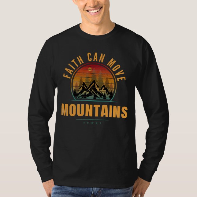 Camiseta A Fé Move Montanhas (Frente)