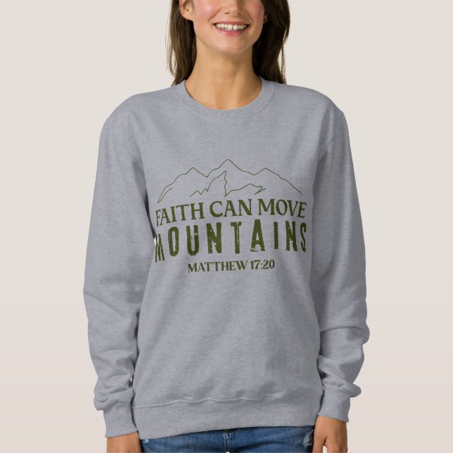 Camiseta A Fé Move Montanhas Cristã (Frente)