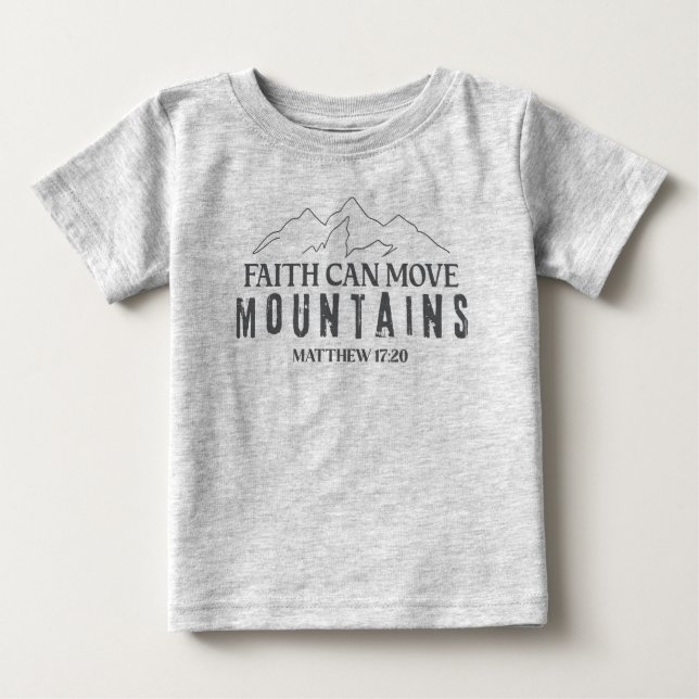 Camiseta A Fé Move Montanhas Cristã (Frente)
