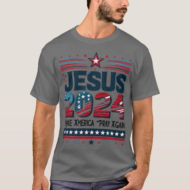Camiseta A fé no futuro: Jesus 2024 (Frente)