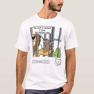 Camiseta A fechadura está aparafusada! Eu tenho a ferrament