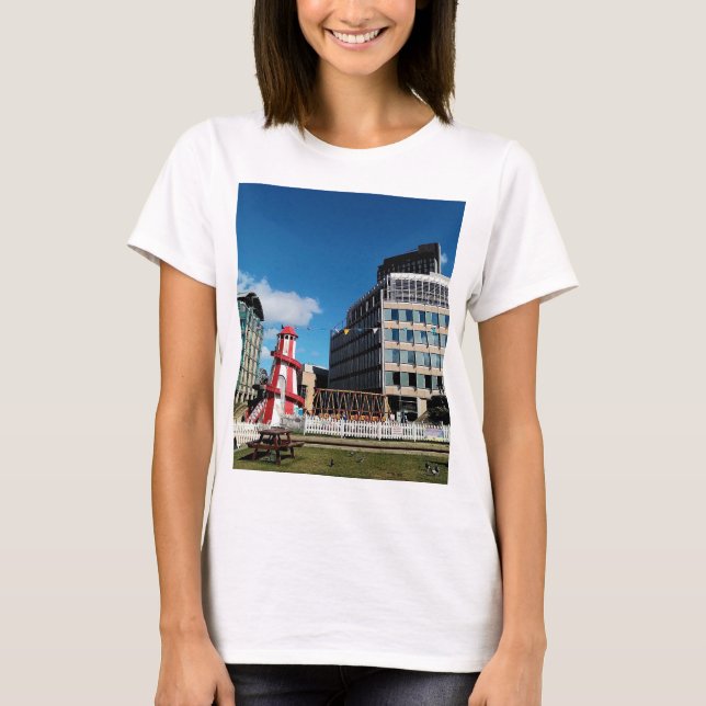 Camiseta A feira, centro da cidade (Frente)