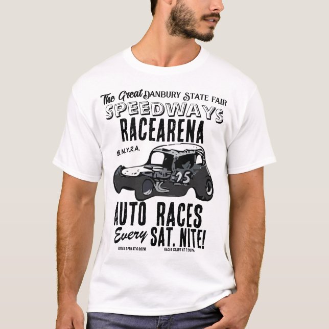 Camiseta A Feira Estadual de Danbury Racearena 1-Sided T, E (Frente)