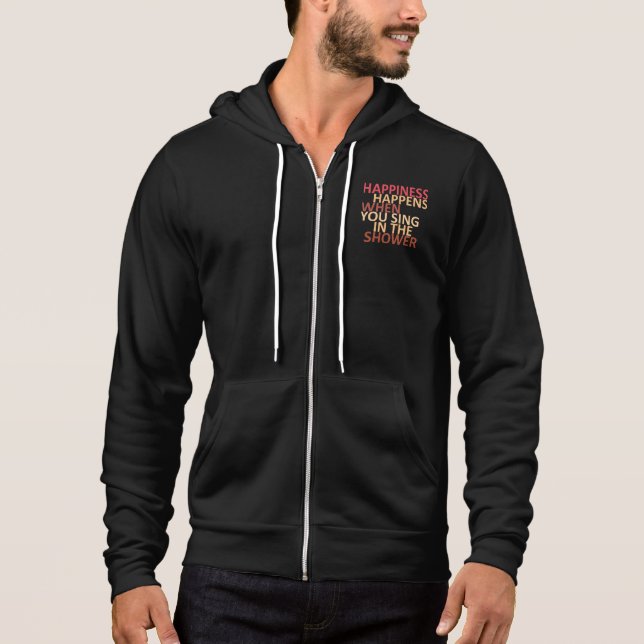 Camiseta A felicidade acontece quando você canta no chá (Frente)