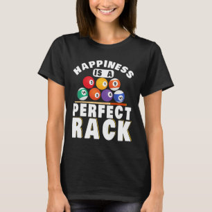 Camiseta A Felicidade Bilhar piscina É Um Bilhar De Rack Pe