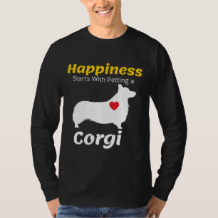 Camiseta A Felicidade Começa Com A Montagem De Um Corgi