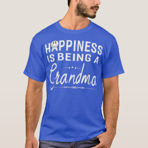 Camiseta A Felicidade Das Mulheres Está Sendo Uma Avó Ofert