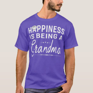 Camiseta A Felicidade Das Mulheres Está Sendo Uma Avó Ofert