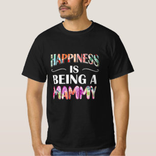 Camiseta A Felicidade De Arte Da Mãe Está Sendo Uma Mamã