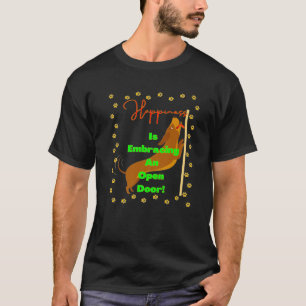 CAMISETA A FELICIDADE DE DACHSHUND ENGRAÇADA ESTÁ A ENTER