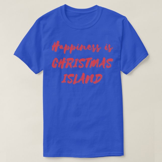 Camiseta A felicidade é a ilha de Natal (Frente do Design)
