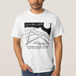 Camiseta A felicidade é a viagem não o destino