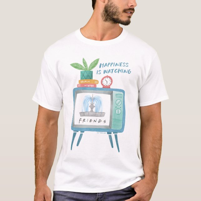 Camiseta A felicidade é assistir FRIENDS™ (Frente)