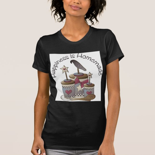 Camiseta A felicidade é caseiro (Frente)