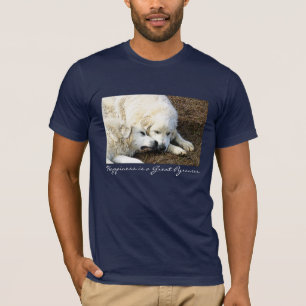 Camiseta A felicidade é grandes Pyrenees