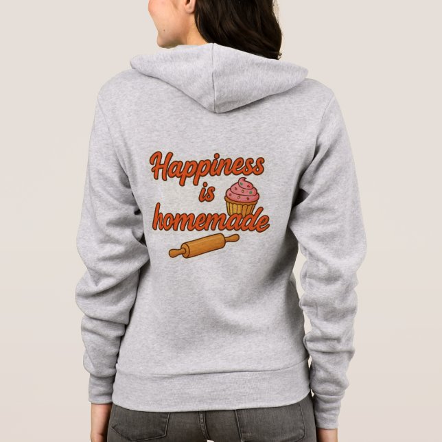 Camiseta A felicidade é o autocolante (Verso)