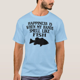 CAMISETA A FELICIDADE É QUANDO MINHAS MÃOS CHEIRAM COMO