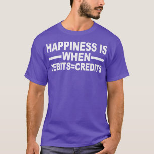 Camiseta A Felicidade É Quando Os Débitos Credidos 6