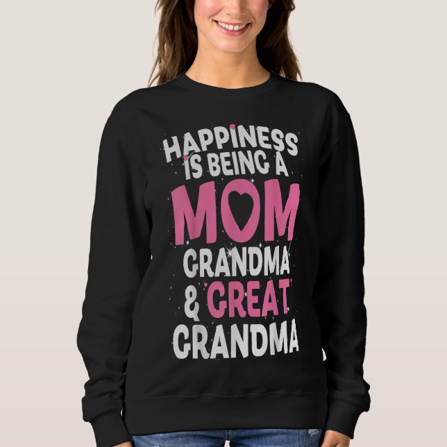 Camiseta A Felicidade É Ser Um Presente Engraçado Da Vovó E (Frente)