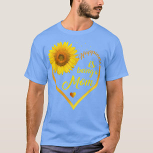 Camiseta A Felicidade É Ser Uma Mãe Dona De Girassol Vovó C
