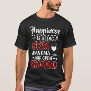 Camiseta A Felicidade É Ser Uma Vovó Mãe E Excelente Vovó