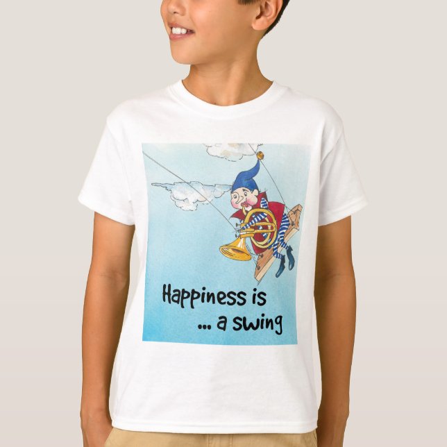 Camiseta A felicidade é um balanço (Frente)